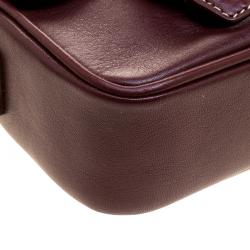 Pre Owned Coach Brown Leather Mini Field Shoulder Bag