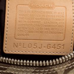 Coach Tan/Beige Signature Canvas Crossbody Bag