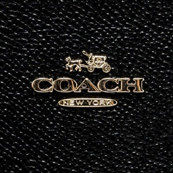 Coach Black Leather Journal Crossbody Bag