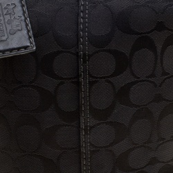 Coach Black Signature Canvas Bucket Hobo