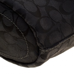 Coach Black Signature Canvas Bucket Hobo