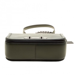 Coach Olive Green Leather Swagger Shoulder Bag