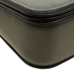 Coach Olive Green Leather Swagger Shoulder Bag