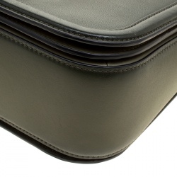 Coach Olive Green Leather Swagger Shoulder Bag