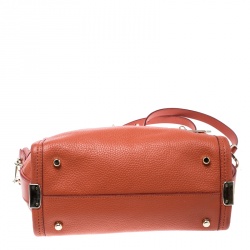 Pre Owned Coach Orange Leather Swagger 27 Carryall Tote