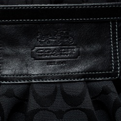 Coach Black Canvas Signature Tote