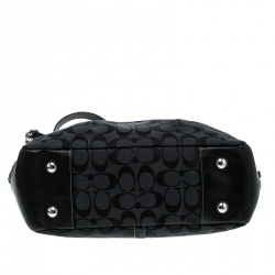 Coach Black Canvas Signature Tote