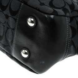 Coach Black Canvas Signature Tote