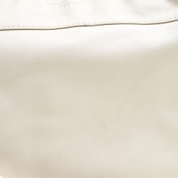 Pre Owned Coach Off White Leather Hobo