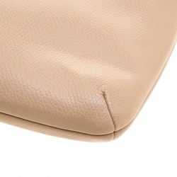 Coach Light Brown Leather East/West Pop Up Pouch Crossbody Bag