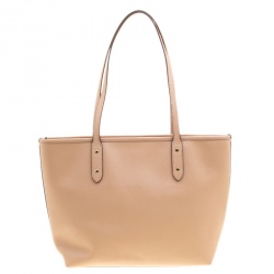 Pre Owned حقيبة كوتش سيتي كانفاس نقشة الفهد مقوى بسحاب