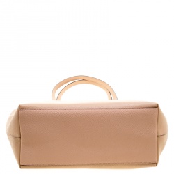 Pre Owned حقيبة كوتش سيتي كانفاس نقشة الفهد مقوى بسحاب