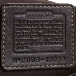 Coach Beige/Brown Signature Canvas and Leather Hobo
