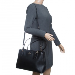 Pre Owned Coach Black Leather Christie Tote