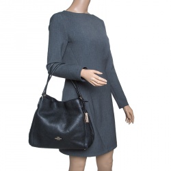 Coach Black Leather Edie 31 Tote 
