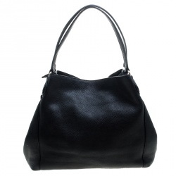 Coach Black Leather Edie 31 Tote 