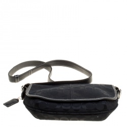 Coach Black Signature Canvas Crossbody Bag