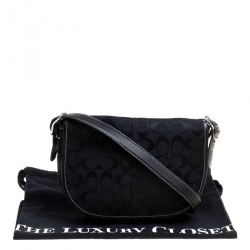 Coach Black Signature Canvas Crossbody Bag