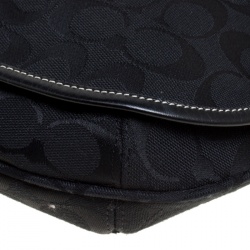 Coach Black Signature Canvas Crossbody Bag