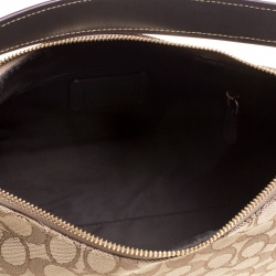 Pre Owned Coach Biege Signature Canvas Hobo