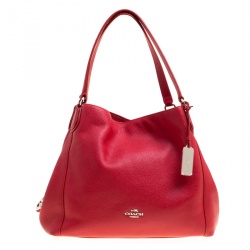 Coach Red Leather Edie 31 Tote 