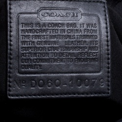 Pre Owned حقيبة يد كوتش كانفاس شهير سوداء