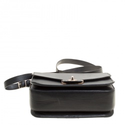 Pre Owned Coach Black Leather Crossbody Bag