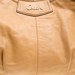 Pre Owned Coach Tan Leather Tote