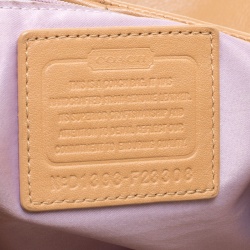 Pre Owned Coach Tan Leather Tote
