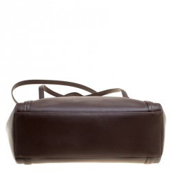 Coach Brown Leather Large Peyton Top Handle Bag