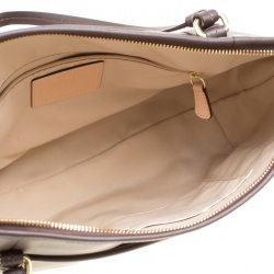 Coach Brown Leather Large Peyton Top Handle Bag