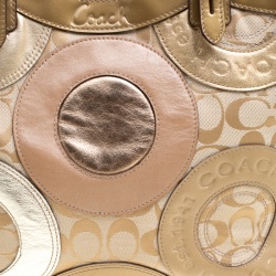 مملوكة مسبقًا حقيبة يد كوتشي شوبر جلد وكانفاس متعددة الألوان