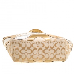 مملوكة مسبقًا حقيبة يد كوتشي شوبر جلد وكانفاس متعددة الألوان