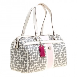 Coach Multicolor Signature Coated Canvas Satchel