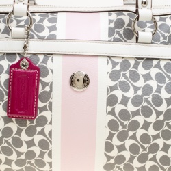 Coach Multicolor Signature Coated Canvas Satchel