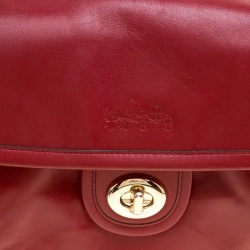 Coach Red leather Pocket Shoulder Bag