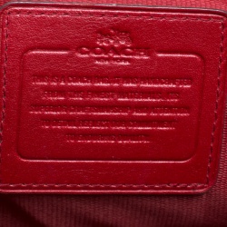 Coach Red leather Pocket Shoulder Bag