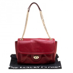Coach Red leather Pocket Shoulder Bag