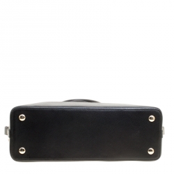 Pre Owned Coach Black Leather Sierra Top Handle Bag