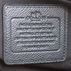 Pre Owned Coach Black Leather Sierra Top Handle Bag