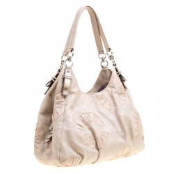 Coach Beige Leather Hobo