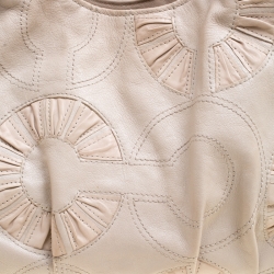 Coach Beige Leather Hobo