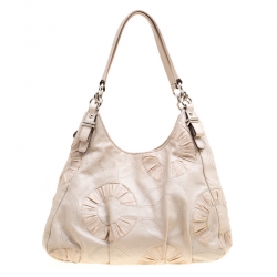 Coach Beige Leather Hobo