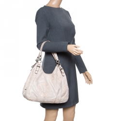 Coach Beige Leather Hobo