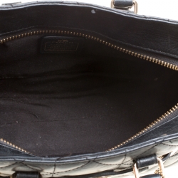 Pre Owned Coach Black Quilted Leather Mini Blake Top Handle Bag