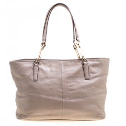 Pre Owned Coach Beige Leather Ava Tote