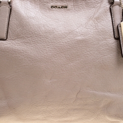 Pre Owned Coach Beige Leather Ava Tote