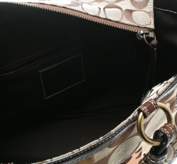 Pre Owned Coach Multicolor Canvas and Leather Patchwork Tote