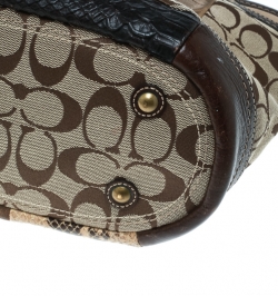 Pre Owned Coach Multicolor Canvas and Leather Patchwork Tote