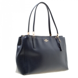 Pre Owned حقيبة يد كوتش شريستي جلد رصاصية